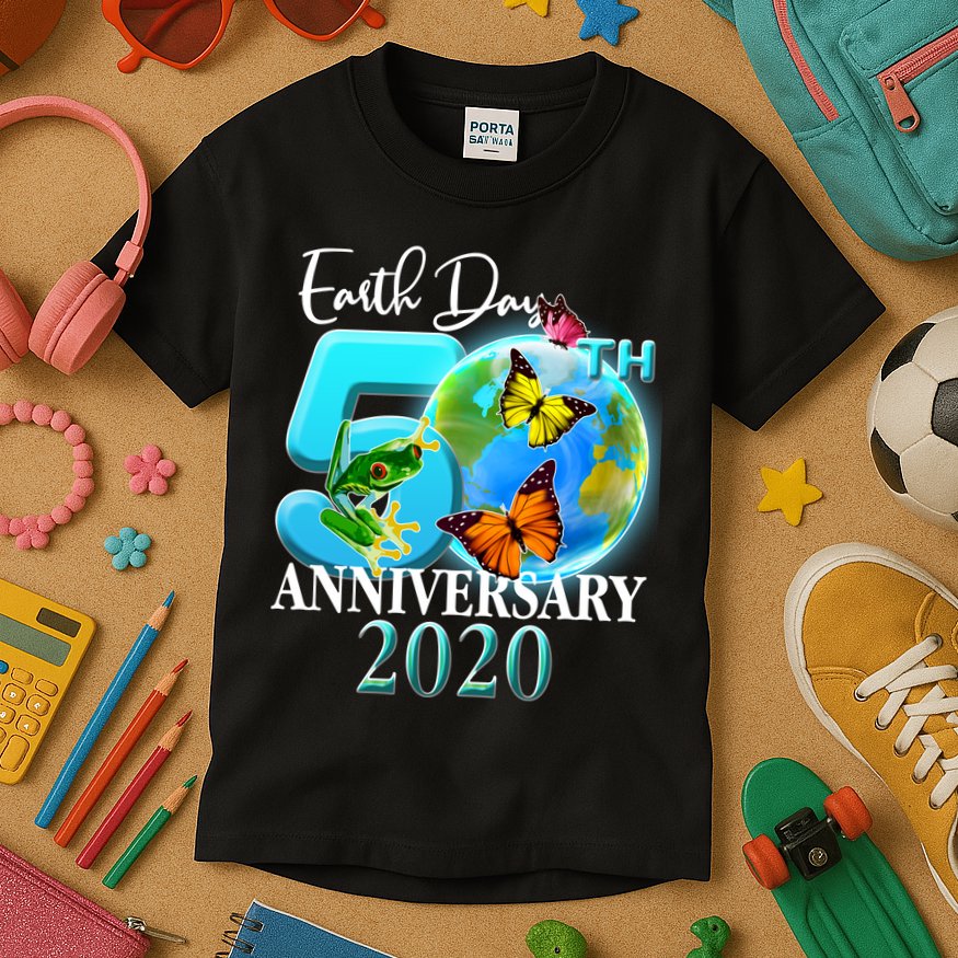Earth Day 50th Anniversary 2020 Kids T-Shirt