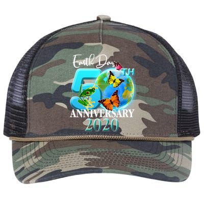 Earth Day 50th Anniversary 2020 Retro Rope Trucker Hat Cap