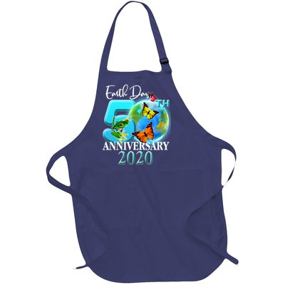 Earth Day 50th Anniversary 2020 Full-Length Apron With Pockets