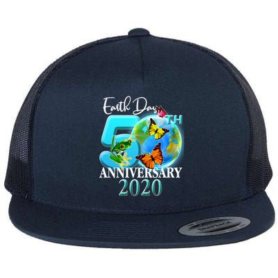 Earth Day 50th Anniversary 2020 Flat Bill Trucker Hat