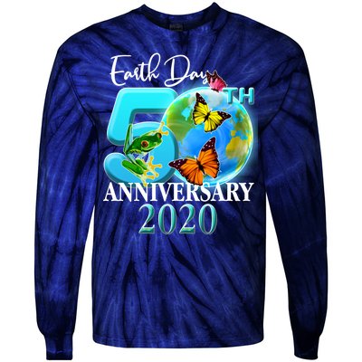 Earth Day 50th Anniversary 2020 Tie-Dye Long Sleeve Shirt