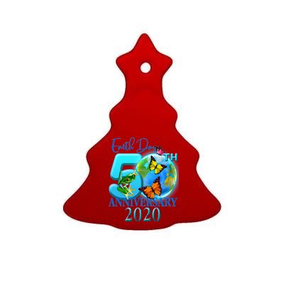 Earth Day 50th Anniversary 2020 Ceramic Tree Ornament