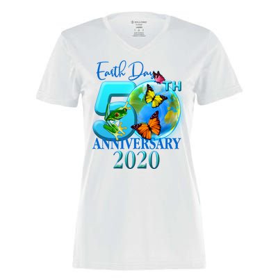 Earth Day 50th Anniversary 2020 Women's Momentum V-Neck T-Shirt