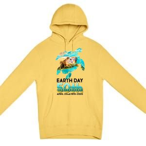 Earth Day 50th Anniversary Turtle Premium Pullover Hoodie