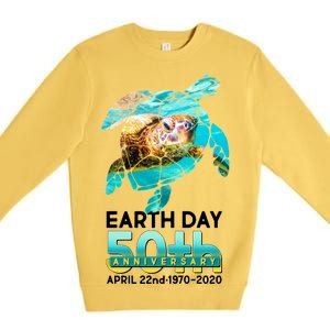 Earth Day 50th Anniversary Turtle Premium Crewneck Sweatshirt