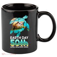 Earth Day 50th Anniversary Turtle 11oz C Handle Ceramic Mug