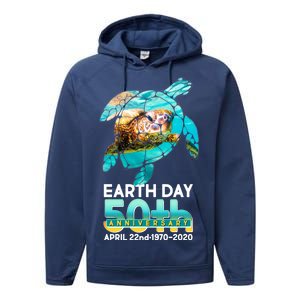 Earth Day 50th Anniversary Turtle Performance Fleece Hoodie