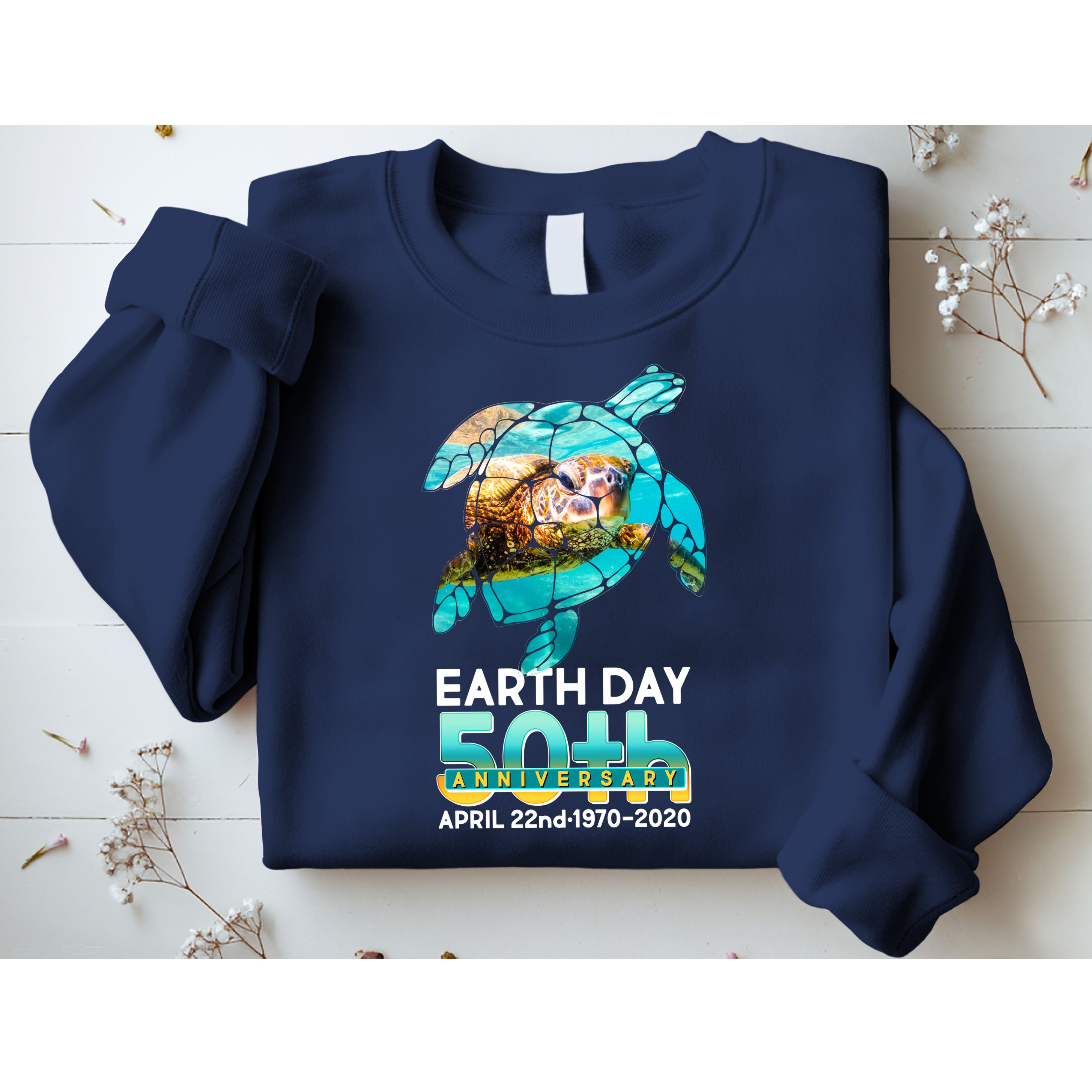 Earth Day 50th Anniversary Turtle Sweatshirt