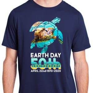 Earth Day 50th Anniversary Turtle Adult ChromaSoft Performance T-Shirt