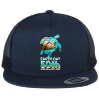 Earth Day 50th Anniversary Turtle Flat Bill Trucker Hat