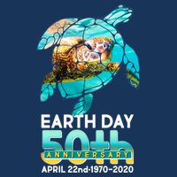 Earth Day 50th Anniversary Turtle Flat Bill Trucker Hat