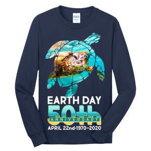 Earth Day 50th Anniversary Turtle Tall Long Sleeve T-Shirt