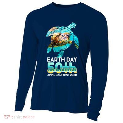 Earth Day 50th Anniversary Turtle Cooling Performance Long Sleeve Crew