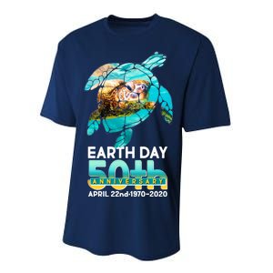 Earth Day 50th Anniversary Turtle Performance Sprint T-Shirt