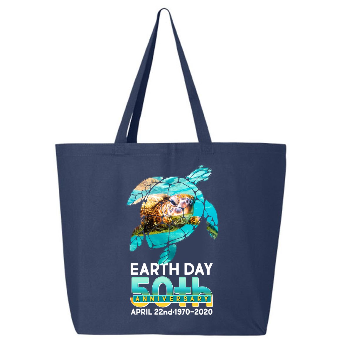 Earth Day 50th Anniversary Turtle 25L Jumbo Tote