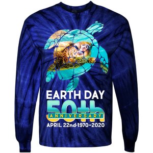 Earth Day 50th Anniversary Turtle Tie-Dye Long Sleeve Shirt