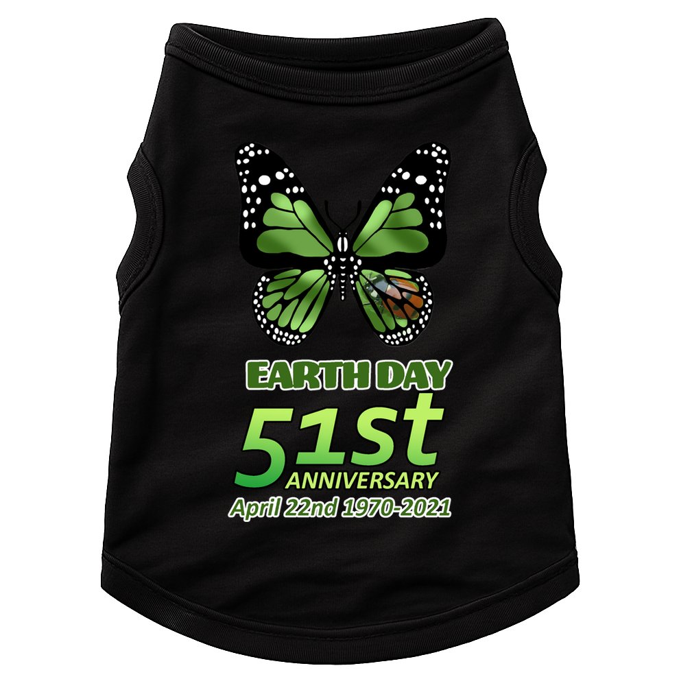 Earth Day 51st Anniversary 2021 Butterfly Doggie Tank