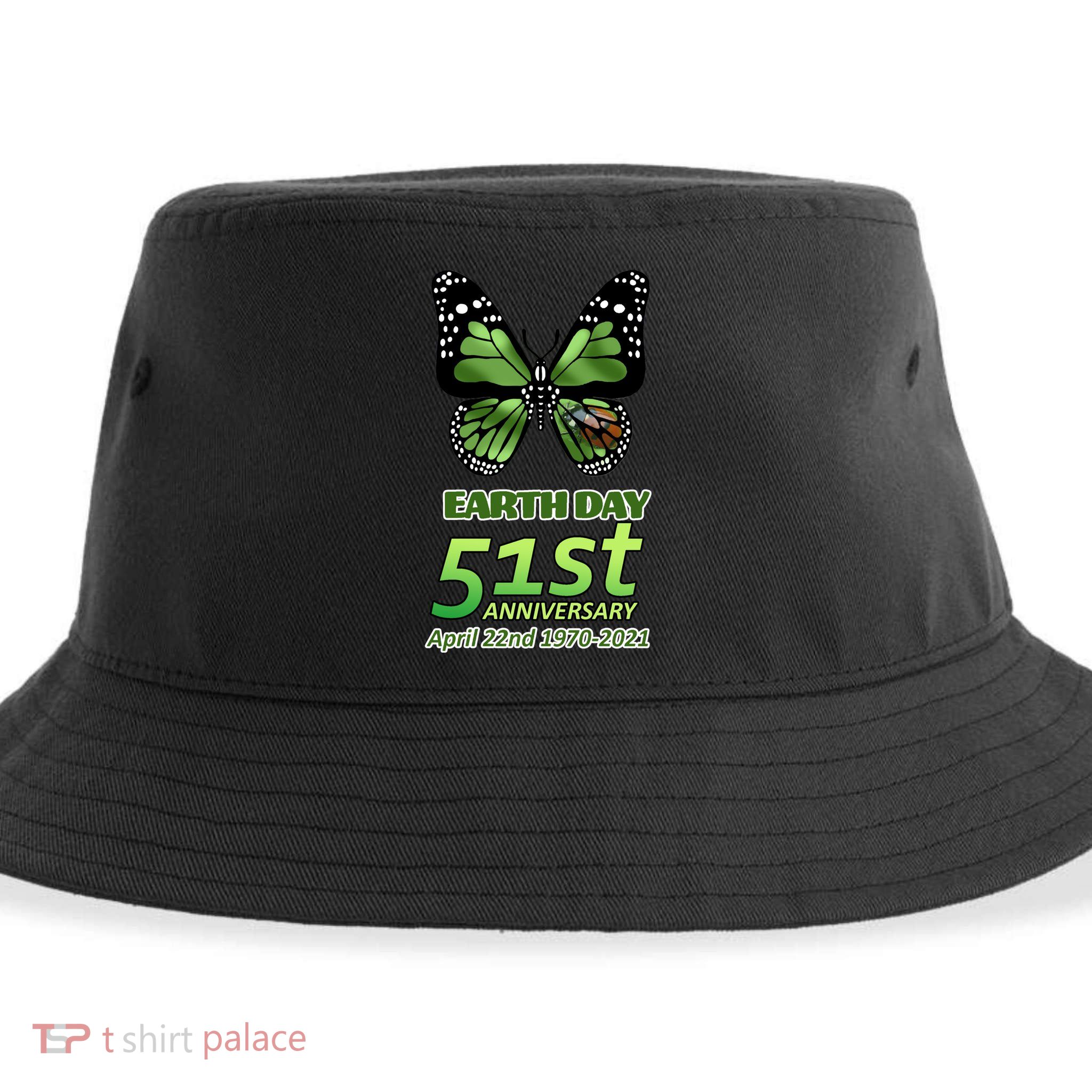Earth Day 51st Anniversary 2021 Butterfly Sustainable Bucket Hat