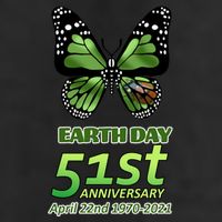 Earth Day 51st Anniversary 2021 Butterfly Adult Drive Performance Visor