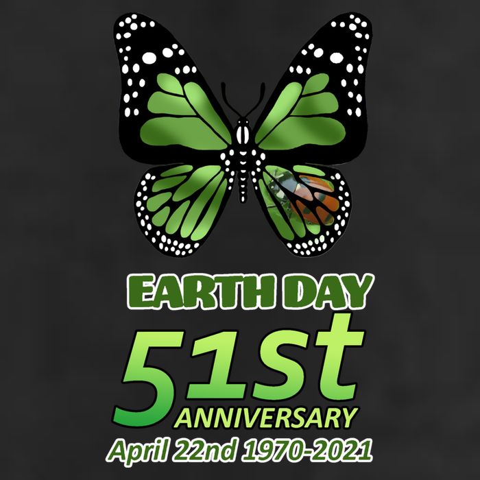 Earth Day 51st Anniversary 2021 Butterfly Adult Drive Performance Visor