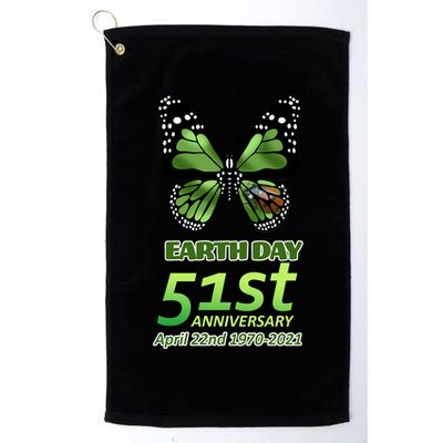 Earth Day 51st Anniversary 2021 Butterfly Golf Towel
