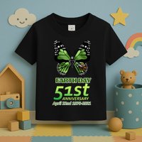 Earth Day 51st Anniversary 2021 Butterfly Toddler T-Shirt
