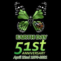 Earth Day 51st Anniversary 2021 Butterfly Toddler T-Shirt
