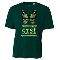 Earth Day 51st Anniversary 2021 Butterfly Cooling Performance Crew T-Shirt