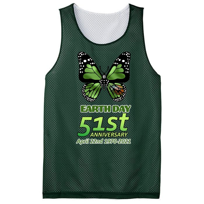 Earth Day 51st Anniversary 2021 Butterfly Mesh Reversible Basketball Jersey Tank