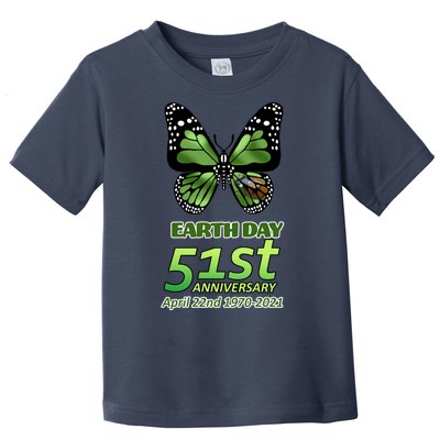 Earth Day 51st Anniversary 2021 Butterfly Toddler T-Shirt