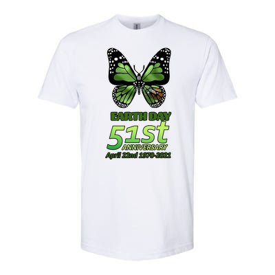 Earth Day 51st Anniversary 2021 Butterfly Softstyle® CVC T-Shirt