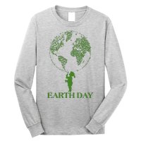 Earth Day Child Blowing Bubbles Earth  Long Sleeve Shirt