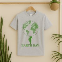Earth Day Child Blowing Bubbles Earth  T-Shirt