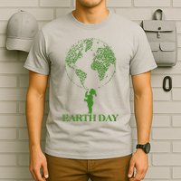 Earth Day Child Blowing Bubbles Earth  T-Shirt