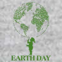 Earth Day Child Blowing Bubbles Earth  T-Shirt