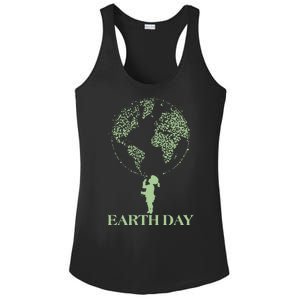 Earth Day Child Blowing Bubbles Earth  Ladies PosiCharge Competitor Racerback Tank