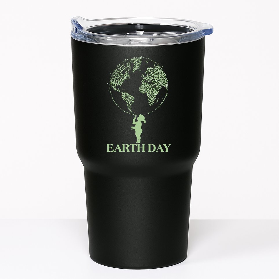 Earth Day Child Blowing Bubbles Earth  Tumbler