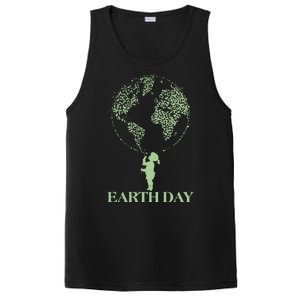 Earth Day Child Blowing Bubbles Earth  PosiCharge Competitor Tank