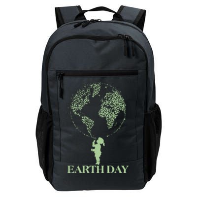 Earth Day Child Blowing Bubbles Earth  Daily Commute Backpack