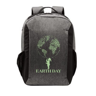 Earth Day Child Blowing Bubbles Earth  Vector Backpack