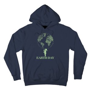 Earth Day Child Blowing Bubbles Earth  Hoodie