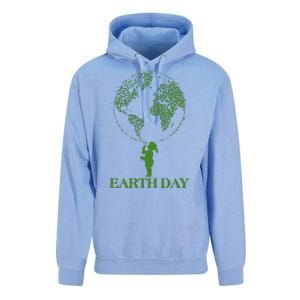 Earth Day Child Blowing Bubbles Earth  Unisex Surf Hoodie