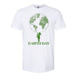 Earth Day Child Blowing Bubbles Earth  Softstyle CVC T-Shirt