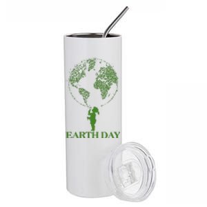 Earth Day Child Blowing Bubbles Earth  Stainless Steel Tumbler