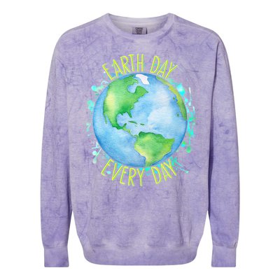 Earth Day Every Day Colorblast Crewneck Sweatshirt