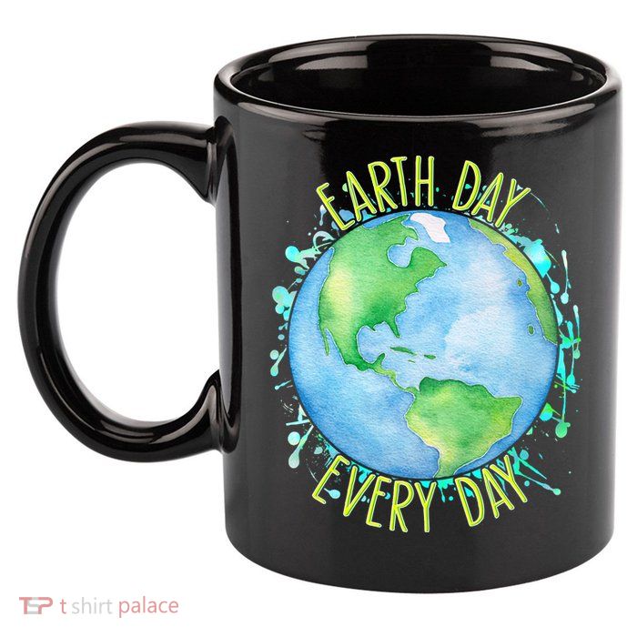 Earth Day Every Day 11oz C Handle Ceramic Mug