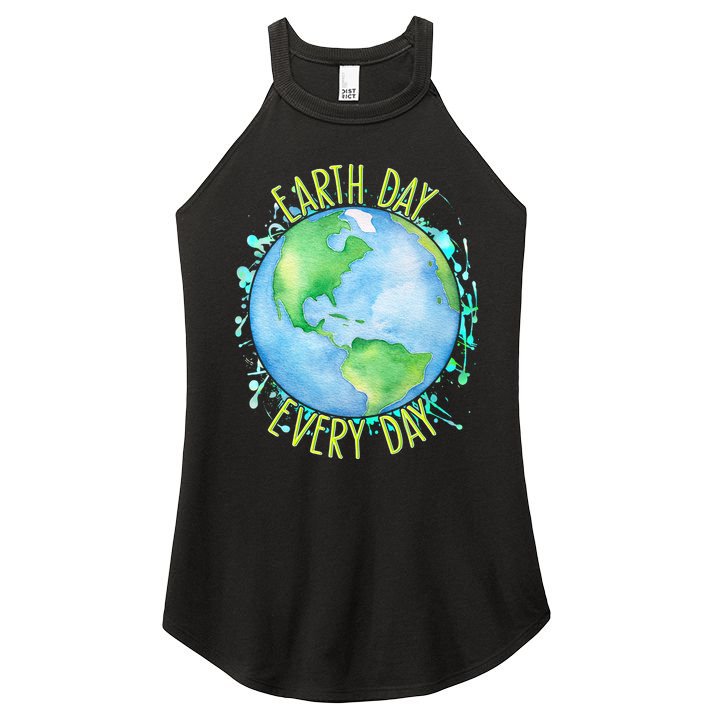 Earth Day Every Day Women's Perfect Tri Rocker Tank