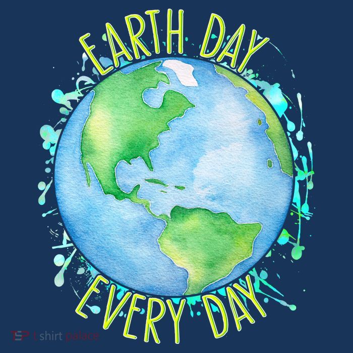 Earth Day Every Day Button