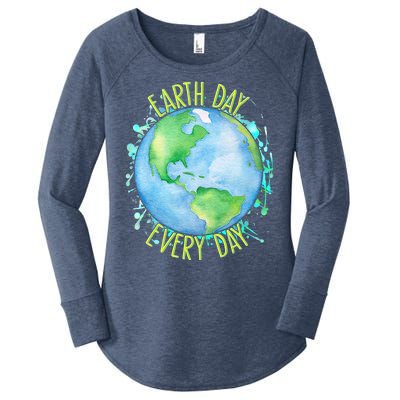 Earth Day Every Day Women's Perfect Tri Tunic Long Sleeve Shirt