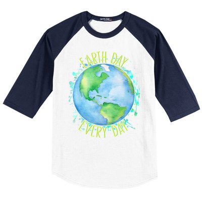 Earth Day Every Day Baseball Sleeve Shirt